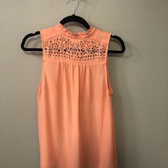 (Sold off Poshmark) Anthropogie coral blouse - Picture 2 of 2